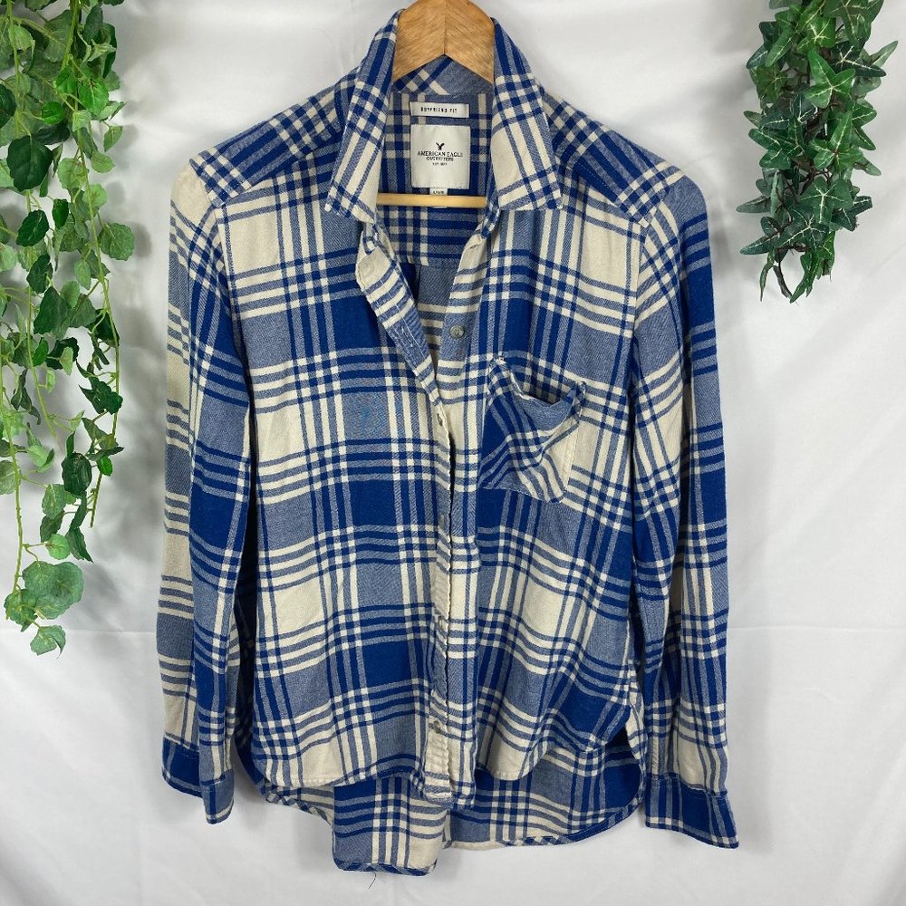 American Eagle Boyfriend Fit Flannel Shirt